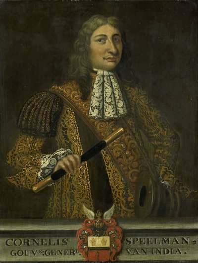 Portrait de Cornelis Speelman, gouverneur général des Indes orientales néerlandaises - Martin Palin (copy after)