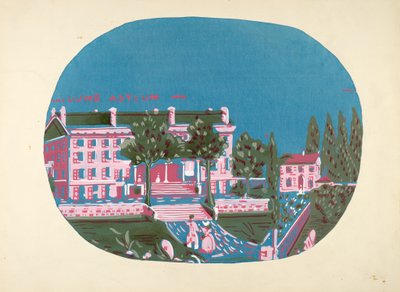 Design de boîte à chapeau Asile des sourds et muets, vers 1939 - Martin Partyka