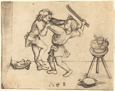 Apprentis se battant - Martin Schongauer