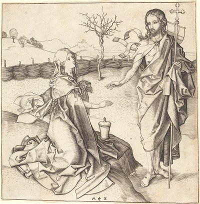Le Christ apparaissant à Marie Madeleine - Martin Schongauer