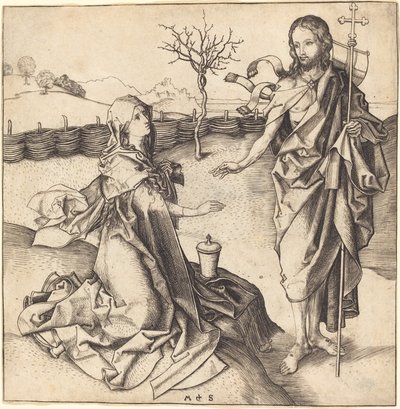 Le Christ apparaissant à Marie Madeleine - Martin Schongauer