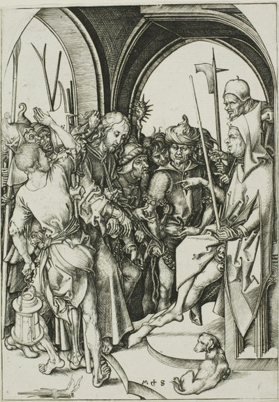 Christ devant Anne - Martin Schongauer