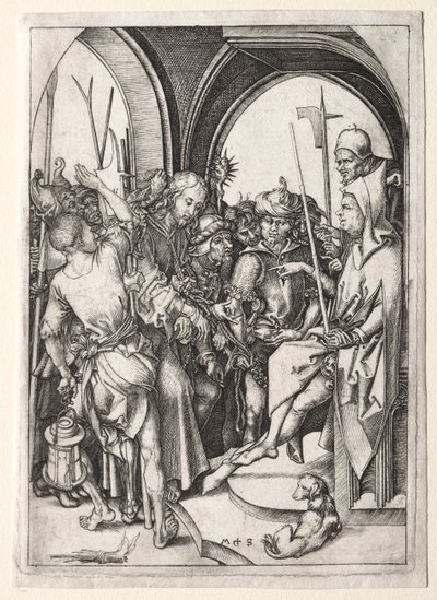 Le Christ devant le grand prêtre - Martin Schongauer