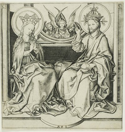 Le Christ bénissant la Vierge - Martin Schongauer