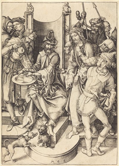 Le Christ devant Pilate - Martin Schongauer