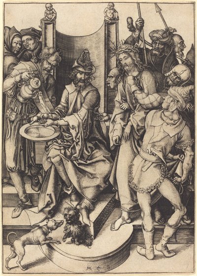 Le Christ devant Pilate - Martin Schongauer