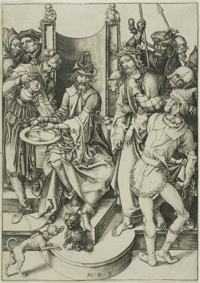Christ devant Pilate, de La Passion - Martin Schongauer