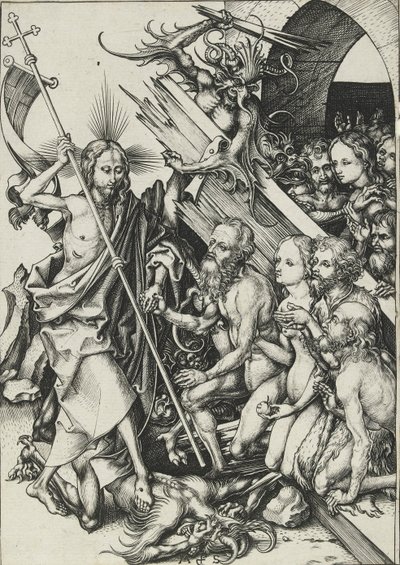 Le Christ aux limbes, fin du 15ème siècle - Martin Schongauer