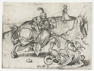 Saint Georges et le dragon - Martin Schongauer