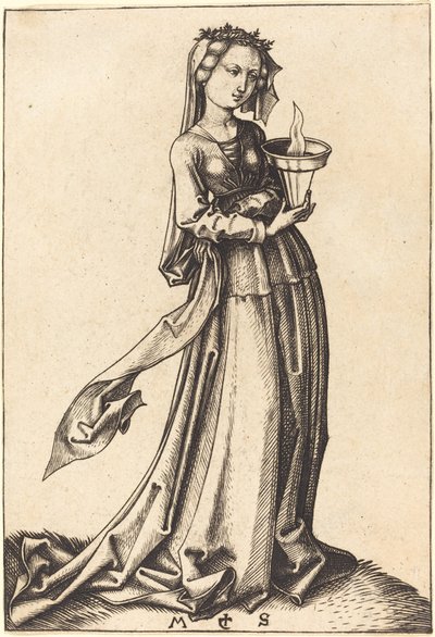 Quatrième Vierge Sage - Martin Schongauer