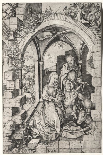 Vie de la Vierge : La Nativité - Martin Schongauer