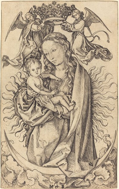 Madone sur le Croissant - Martin Schongauer