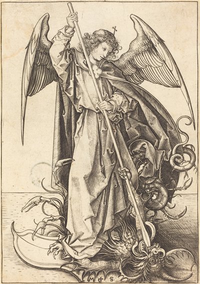 Saint Michel terrassant le dragon - Martin Schongauer
