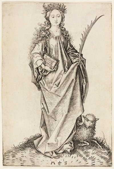 Sainte Agnès - Martin Schongauer