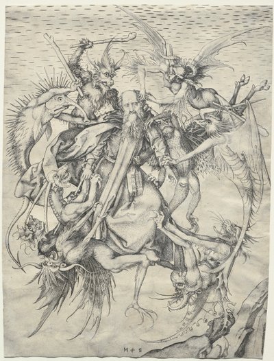 Saint Antoine tourmenté par les démons - Martin Schongauer