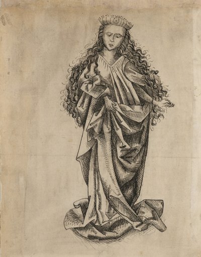 Sainte femme debout - Martin Schongauer