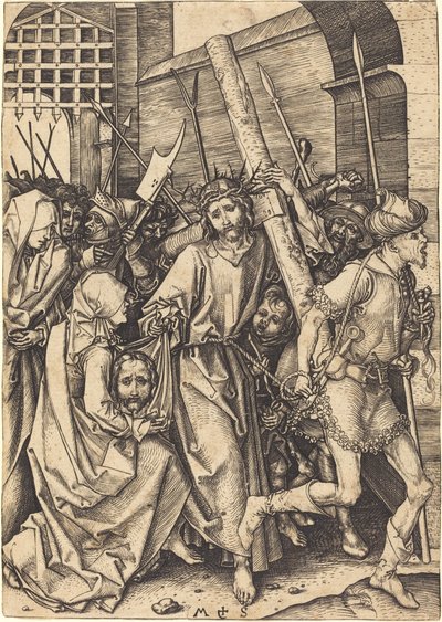 Le Portement de Croix avec Sainte Véronique - Martin Schongauer