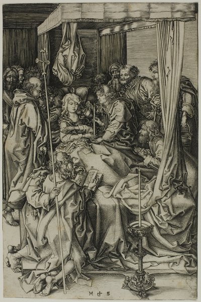 La mort de la Vierge - Martin Schongauer