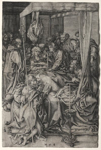 La mort de la Vierge - Martin Schongauer