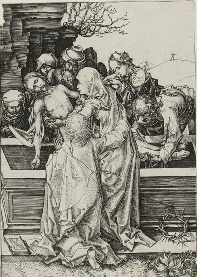 La Mise au tombeau, fin 15ème siècle - Martin Schongauer