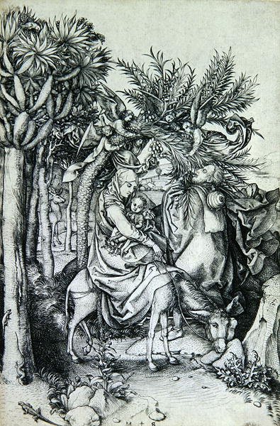La fuite en Égypte - Martin Schongauer
