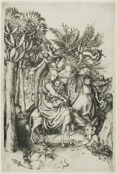La Fuite en Égypte - Martin Schongauer