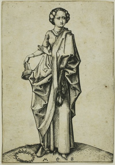 La quatrième vierge folle - Martin Schongauer
