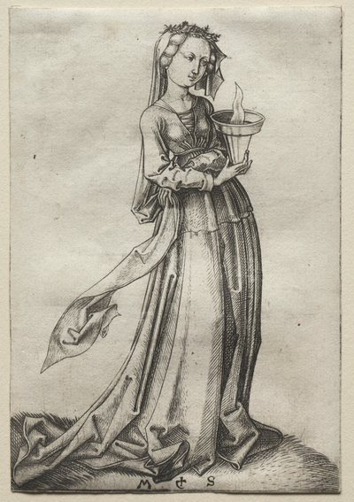 La quatrième vierge sage - Martin Schongauer