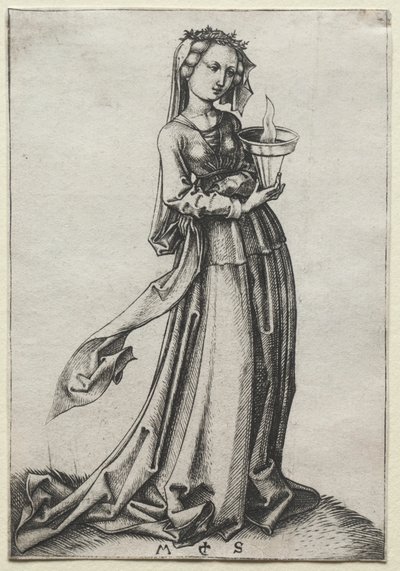 La quatrième vierge sage - Martin Schongauer