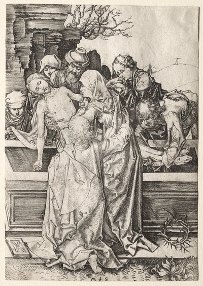 La Passion : La mise au tombeau - Martin Schongauer
