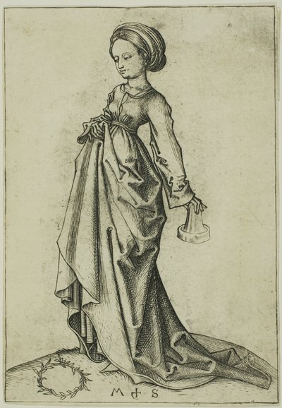 La deuxième vierge folle - Martin Schongauer