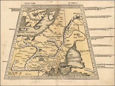 Carte de la Baltique, de la Scandinavie, de la Pologne et de l