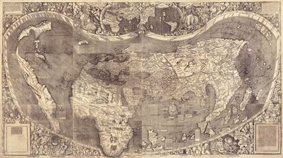 Carte du monde Universalis Cosmographia, 1507 - Martin Waldseemuller