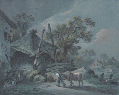 Ferme avec grange - Martin von Molitor