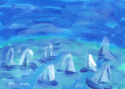 Bateaux dans le port - Martina Konitzky