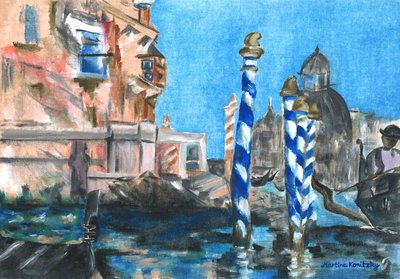 Canal Grande (Hommage à Édouard Manet) - Martina Konitzky