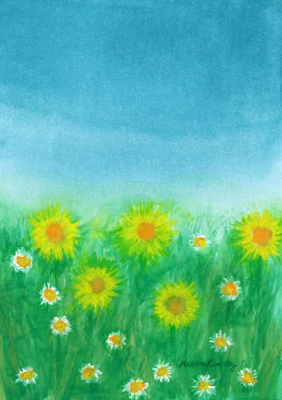 La prairie printanière - Martina Konitzky