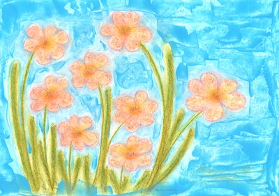 Réveil du printemps Tulipes Tagetes - Martina Konitzky