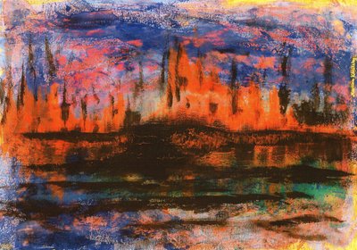 Reflets du soir sur l