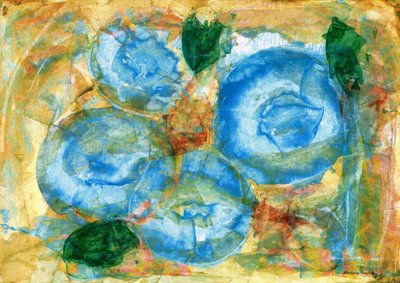 Nature morte avec baies bleues en hiver - Martina Konitzky