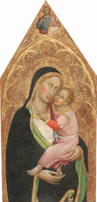 Madone et Enfant, avec le Christ bénissant [panneau central], vers 1415-1420 - Martino di Bartolomeo di Biagio