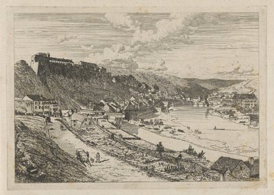 Vue de Bouillon - Martinus Antonius Kuytenbrouwer jr.