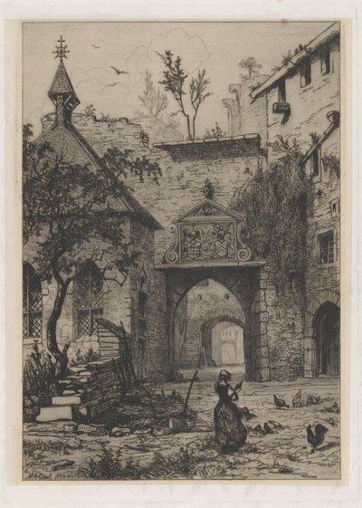 Entrée du château de Hollenfeltz - Martinus Antonius Kuytenbrouwer jr.