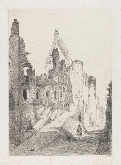 Ruine du château de Vianden - Martinus Antonius Kuytenbrouwer jr.