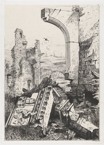 Ruine du château de Bourscheid - Martinus Antonius Kuytenbrouwer jr.