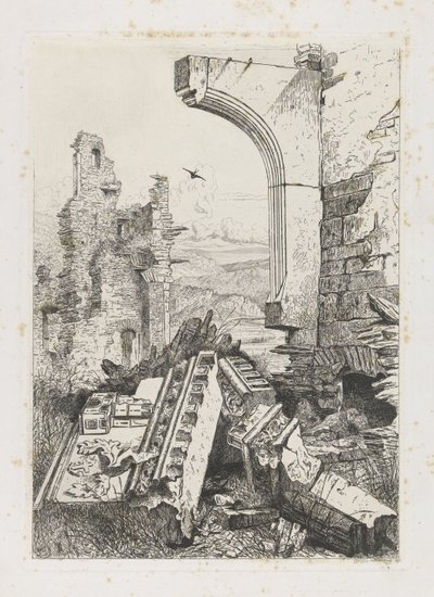 Ruine du château de Bourscheid - Martinus Antonius Kuytenbrouwer jr.