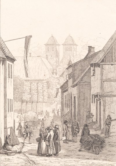 Un jour de marché à Viborg - Martinus Rørbye