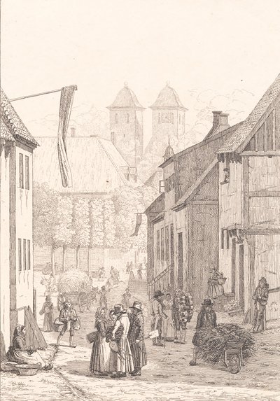 Un jour de marché à Viborg - Martinus Rørbye