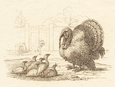 Illustration de "Halvhundrede Fabler for Børn" de Hey - Martinus Rørbye