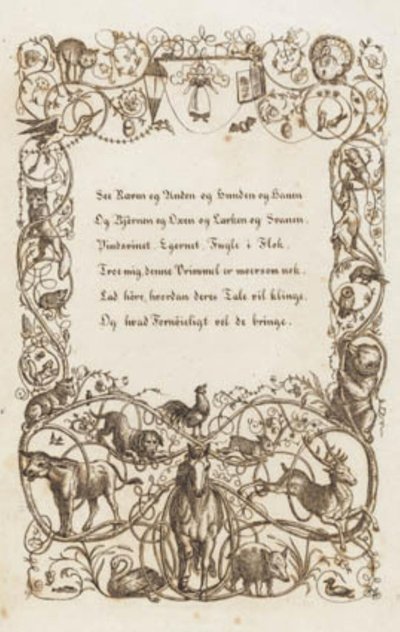Illustration de "Cinquante Fables pour Enfants" de Hey - Martinus Rørbye